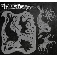 Airbrush Tattoo Pro Stencil Koi (Koi)